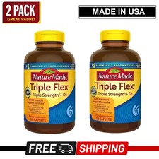 Twin pack Nature Made Triple Flex Triple Strength + D3, 200 Caplets EXP: 06/2027 picture