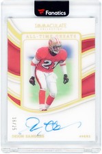 Deion Sanders 49ers Signed 2023 Panini Immaculate Collection #ATG-DSA 16/25 Card picture