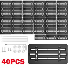 40Pc Universal License Plate Tag Holder Mounting Relocator Bumper Kit Bracket picture