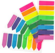 KICNIC Page Markers Colored Sticky Tabs 800 Pcs Translucent Arrow Flags Page ... picture