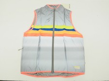 New GOFLUO Manhattan Bodyglower Vest Grey Reflective Size Medium US 8-10  Neon picture