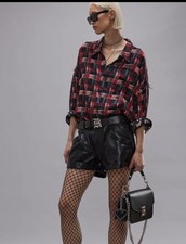 R13 REVERSIBLE SHREDDED SEAM DROP NECK SHIRT $ 895 Size M picture