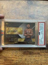 2016 Topps UFC Jon Jones Auto “BONES” Inscription Top of the Class PSA Auth 10 picture