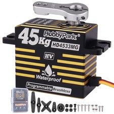 HobbyPark Waterproof RC Servo High Torque Brushless Motor Metal Gear Digital ... picture