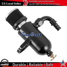 Dual Baffle Catch Can Oil Tank Kit Fits 2017-2024 2019 Can-Am Maverick X3 Turbo picture