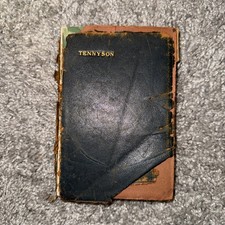 The Complete Poetical Works of Alfred Tennyson 1923 Leatherbound Rare Antique picture