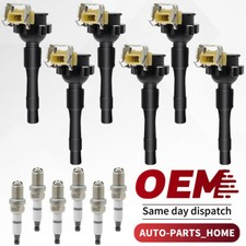 New 6 Ignition Coil & 6 Spark Plug for BMW 323i 325i 328i 528i M3 X5 UF354 UF354 picture
