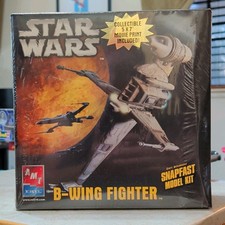 AMT ERTL Star Wars B-Wing Fighter SnapFast Unassembled Kit Skill 2 10+ 38311 picture