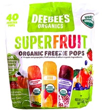 Deebee's Organic Superfruit Freezie Pops Variety Pack 40 x 1.35 Fl Oz EXP 05/29 picture