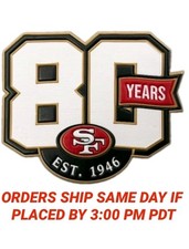 2026 San Francisco 49ers 80th Anniversary Jersey Patch picture