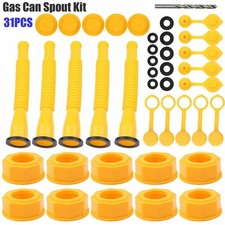 5X Gas Can Spout Nozzle Vent Kit Replacement for Plastic Gas Cans Old Style Caps picture