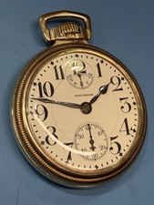 EXCELLENT WALTHAM VANGUARD UP/DOWN WIND INDICATOR 16s 23j RR POCKET WATCH  A++ picture