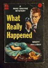 What Really Happened Brett Halliday Dell No. 768 1954 Robert Stanley Cover picture