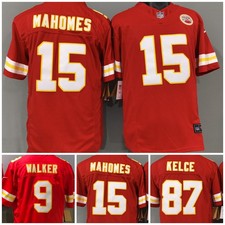Tariffs​ Free KC Chiefs F.U.S.E Red Sewn Stitched Jersey. picture
