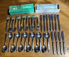 Superior Stainless Sophisticate Flatware 35 Lot Spoons Forks Knives NIB picture