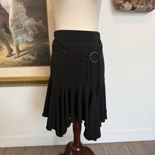 Y2K Fairy Whimsigoth Asymmetrical Skirt with Belt Detail picture