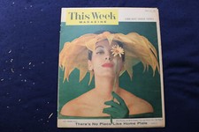 1956 MARCH 24 THIS WEEK MAGAZINE - YOGI BERRA STORY COVER - E 22907 picture