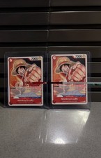 Monkey.D.Luffy P-001 Pre Errata One Piece Promo 2 cards  picture