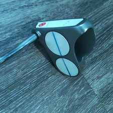 Odyssey 2-Ball Mallet Putter Steel Shaft Right Hand Silver/White/Blue 35 Inches picture