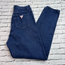 Vintage Georges Marciano Guess Jeans High Rise Tapered Leg Denim USA Made Sz 31 picture
