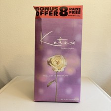 Vintage NOS Kotex Feminine Napkins 48 Pack 1973 USA Sanitary Belt Pads Box Prop picture