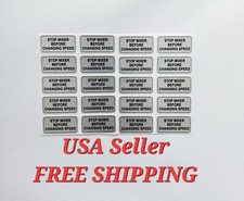 Hobart Label, Stop Mixer Before Changing Speed,  20 pack picture