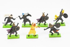 Vintage Britains Deetail Knights Turks Medieval Toy Soldiers 1 32 Lot of 7 picture