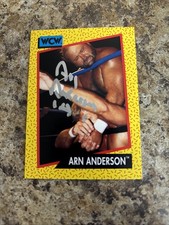Vintage 1991 Impel WCW - Arn Anderson #54 Autographed 4 Horsemen WWE WWF NWA AEW picture