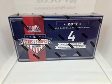 2017 Panini USA Baseball Stars and Stripes Factory Sealed Longevity Box 4 Hits picture