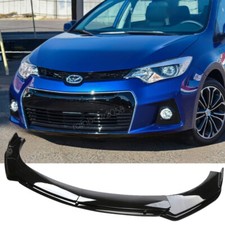 For 14-16 Toyota Corolla S Gloss Black Front Bumper Lip Spoiler Spoiler Body kit picture