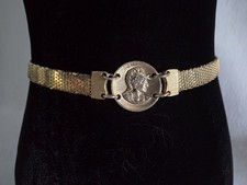 Vintage Mesh Greek Roman Spartan Coin Belt NOS Heavy 28