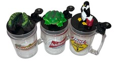 Vtg 1990s Beer Mug Talking Budwiser & Bud Ice Mugs ALL WORK picture