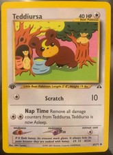 2001 Pokemon Neo Discovery 1st Edition Teddiursa #65/75 picture
