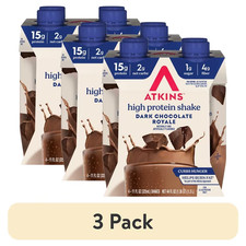 Atkins Dark Chocolate Royale Protein Shake, High Protein, Low Carb 12 Ct picture