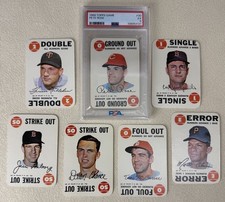 Lot of (7) 1968 Topps Baseball Game Cards with PSA 5 Pete Rose / Yaz / Killebrew picture