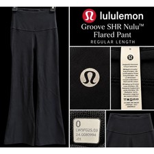 Lululemon Groove SHR Nulu Flared Pant Black Size 0 NWT 32.5