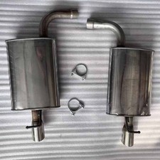 Pair Exhaust Muffler fits 2011-2015 2016 Ford Explorer 3.5L Stainless Steel New picture
