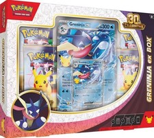 Pokemon 30th Anniversary Celebration Sealed GRENINJA EX Box - 4 Booster Packs picture