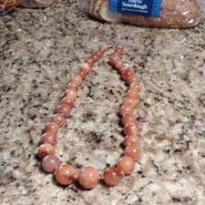 Authentic Vintage Camellia  Beads  Necklace picture