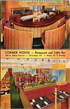 Corner House, Restaurant And Table Bar, Chicago, Illinois Postcard picture