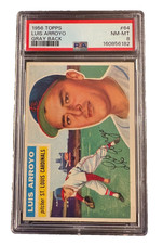 1956 Topps Set-Break # 64 Luis Arroyo Gray Back PSA 8 NM-MT Just Graded picture