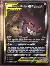 Gengar & Mimikyu GX TAG TEAM Full Art Holo SM Team Up 165/181 240HP ENG picture
