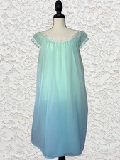 Dorsay Vintage 1960s Babydoll sheer blue nightgown with white lace trim picture