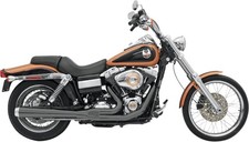 BASSANI XHAUST 13121J Road Rage Exhaust - Black - Long - '06-'17 FXD picture
