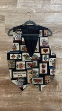 Vintage On Tour Tapestry Vest | 100% Cotton | Teacher-core | Large picture