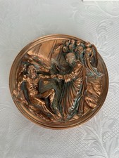 Studio Dante di Volterra “La Creazione di Adam o” Bronze Bas-Relief Plate COA picture