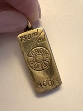 FRENCH 18k INGOT Pendant picture