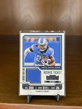 2023 Panini Contenders - Rookie Ticket Swatches Jahmyr Gibbs #TS12V... picture