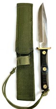 Vintage EK Commando M5 Bowie Knife WWII Korea Vietnam Micarta USA w/ Sheath picture