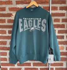 Vintage 90s Philadelphia Eagles Sweatshirt Pro Player—MADE IN USA—Faded Large picture